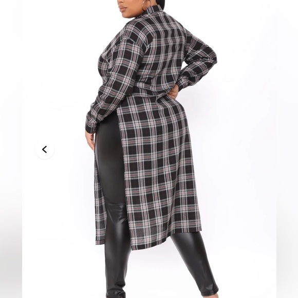 Fashion Nova give me everything plaid tunic - Picture 8 of 8